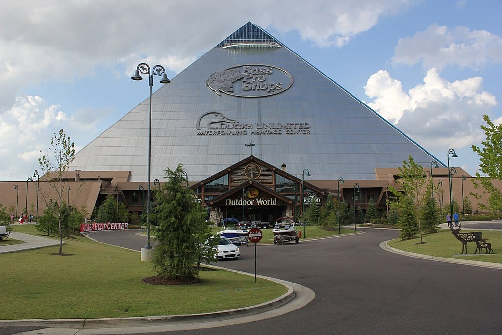 The Bass Pro Shops Pyramid in Memphis, Tennessee is a unique building with plenty to offer the interested visitor.