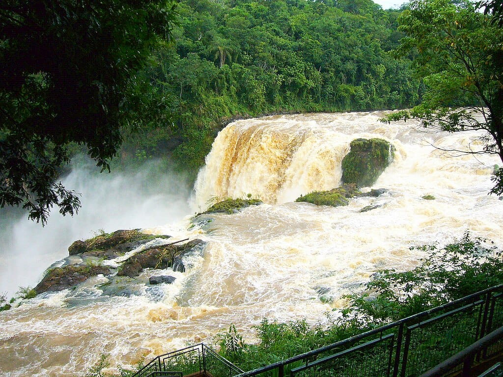 Saltos de Monday Falls in Paraguay. (Photo via Wikimedia Commons)