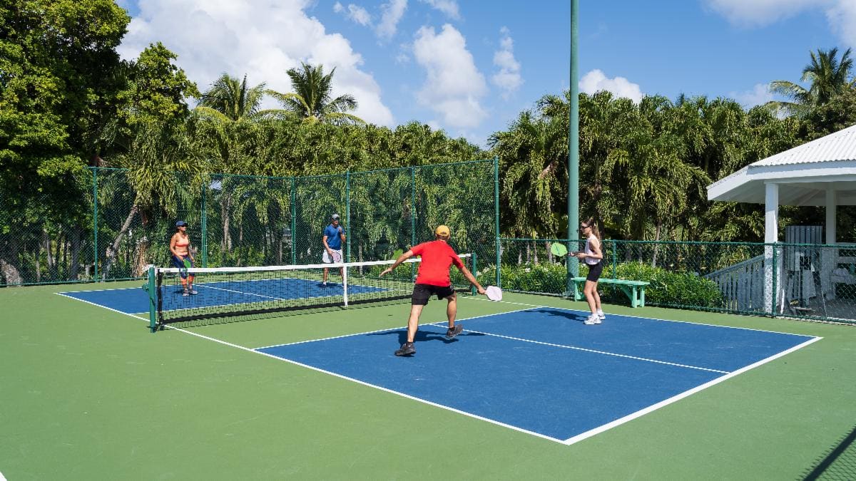 Pickleball at The Verandah, Antigua (Photo courtesy of Elite Island Resorts)